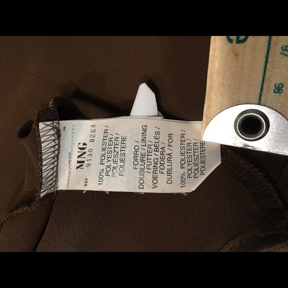 Brown polyester skirt - Picture 3 of 5